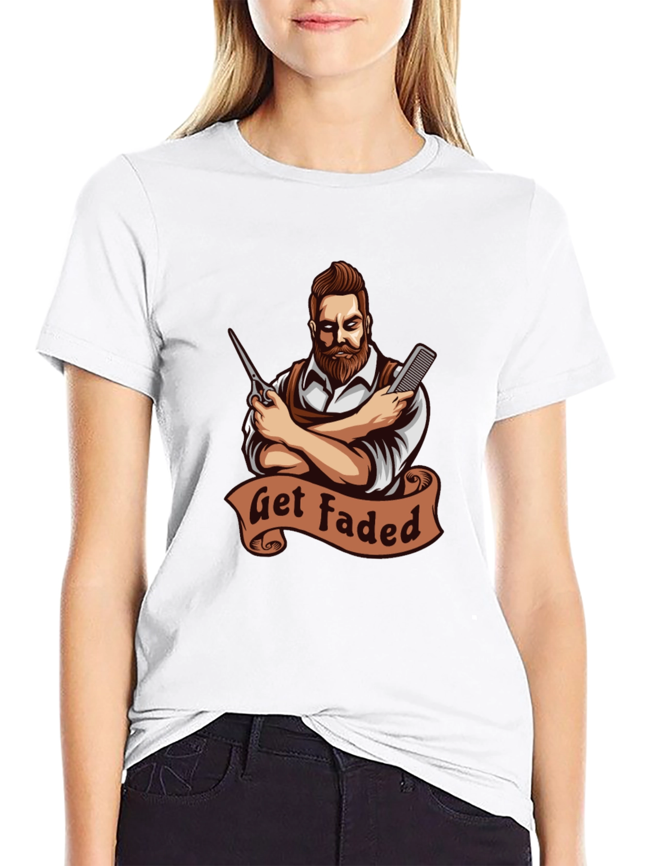 Get Faded Barber Graphic Tee