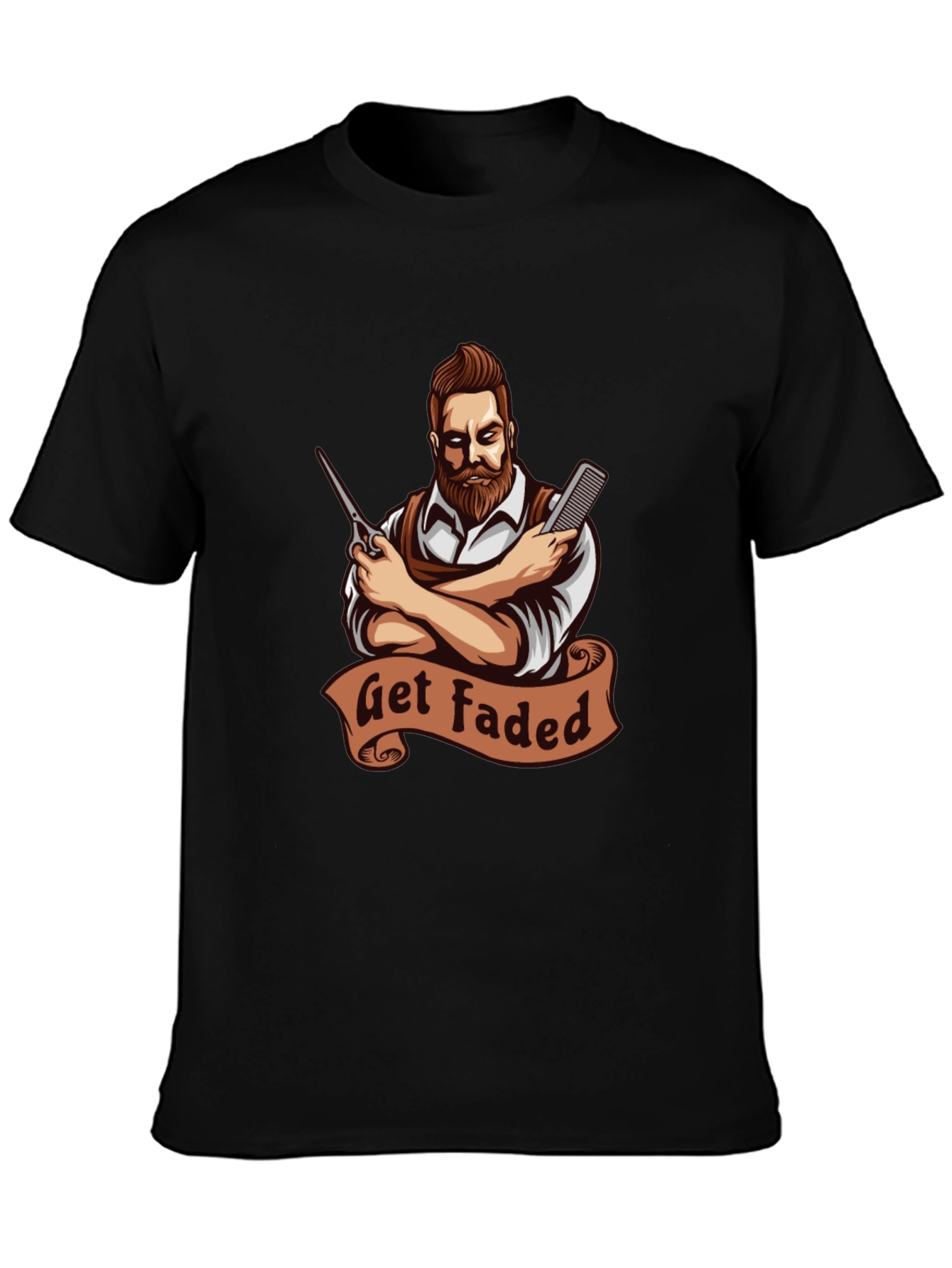 Get Faded Barber Graphic Tee