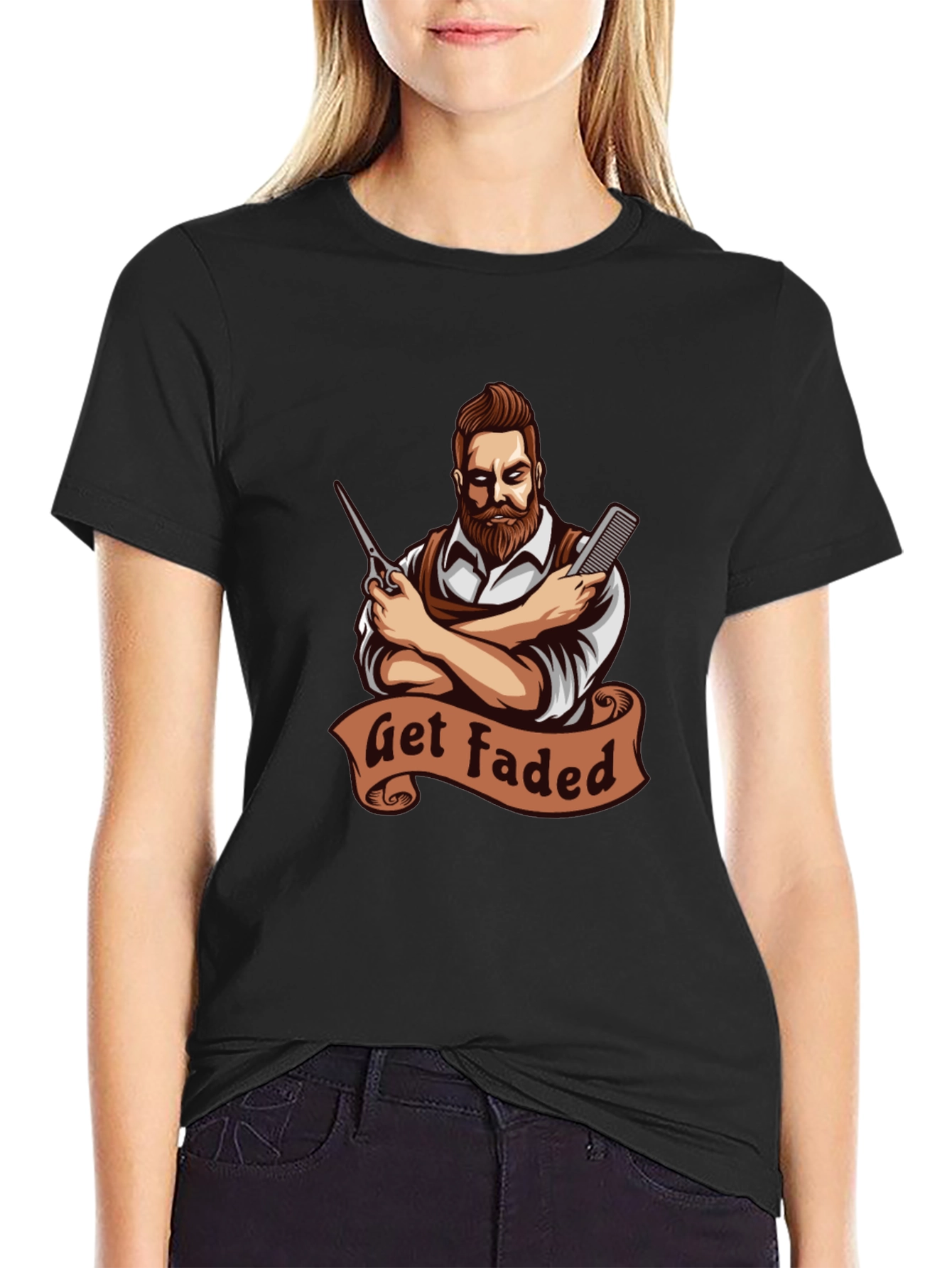 Get Faded Barber Graphic Tee