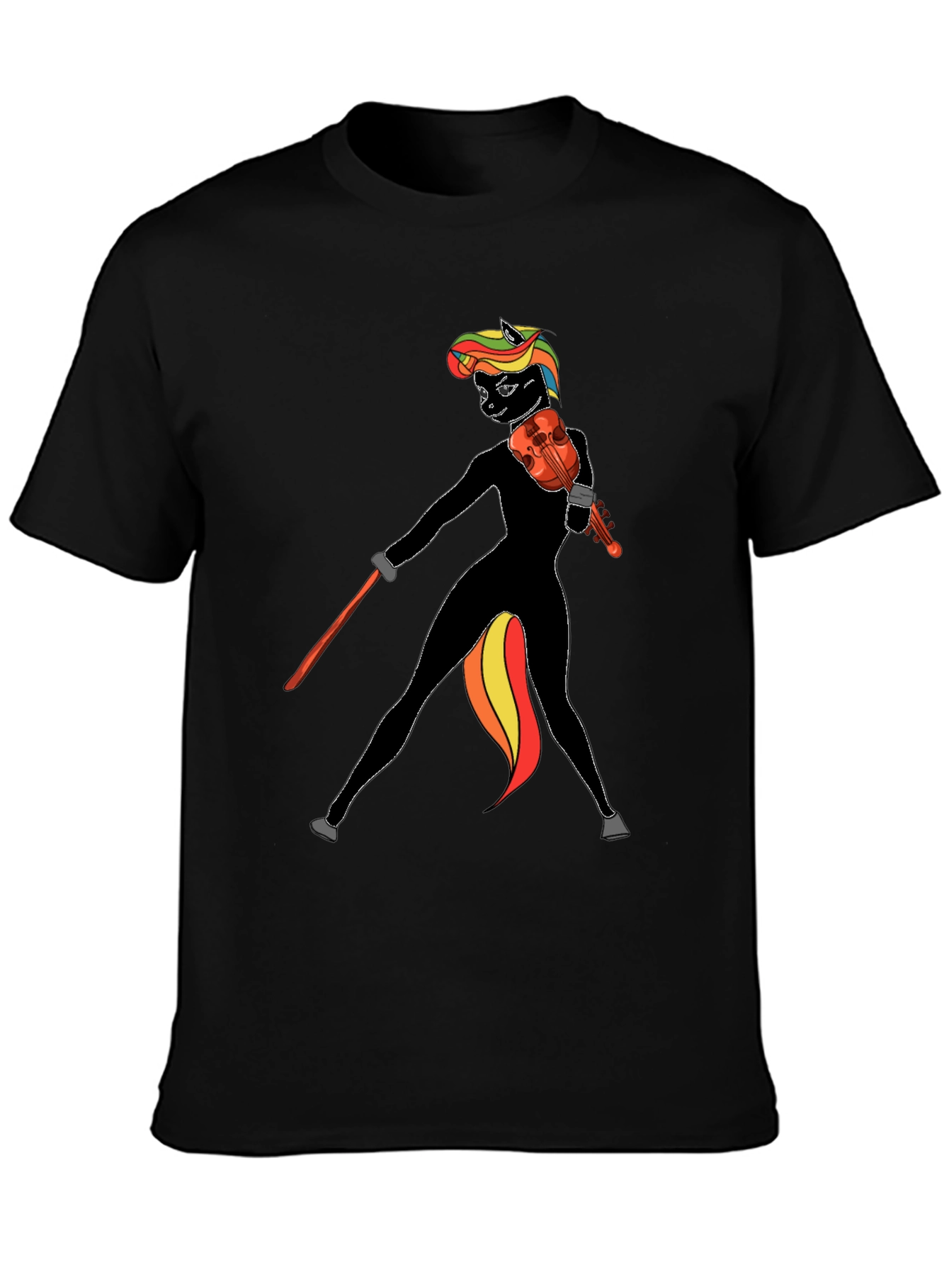 Violin Pony Graphic Tee - Unique Music Lover Shirt