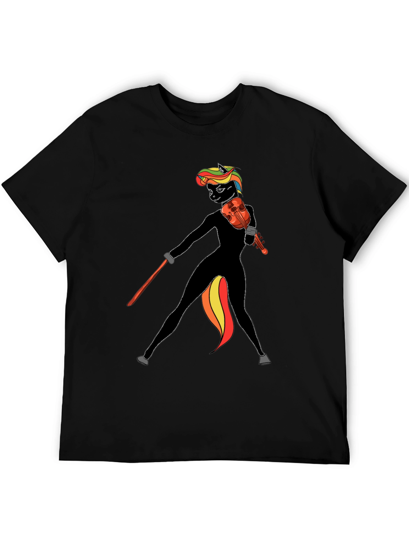 Violin Pony Graphic Tee - Unique Music Lover Shirt