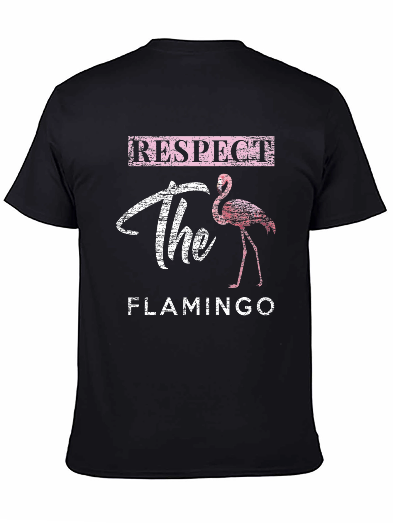 Respect the Flamingo Graphic T-Shirt - Casual Style