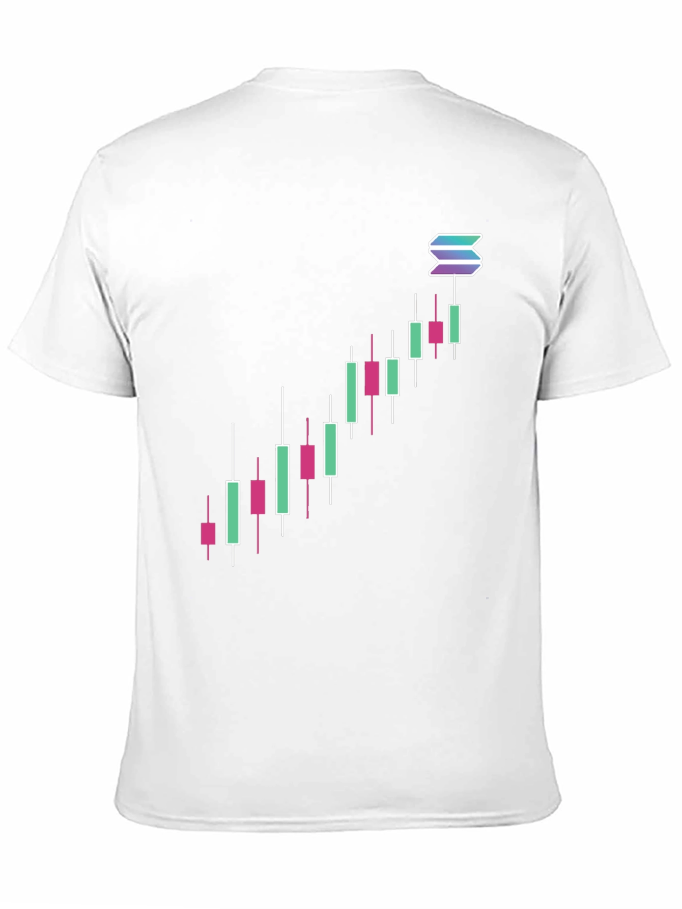 Solana Crypto Chart Black T-Shirt