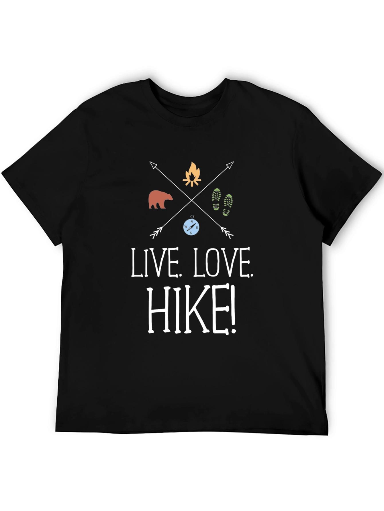 Live Love Hike! Graphic Tee - Adventure T-Shirt