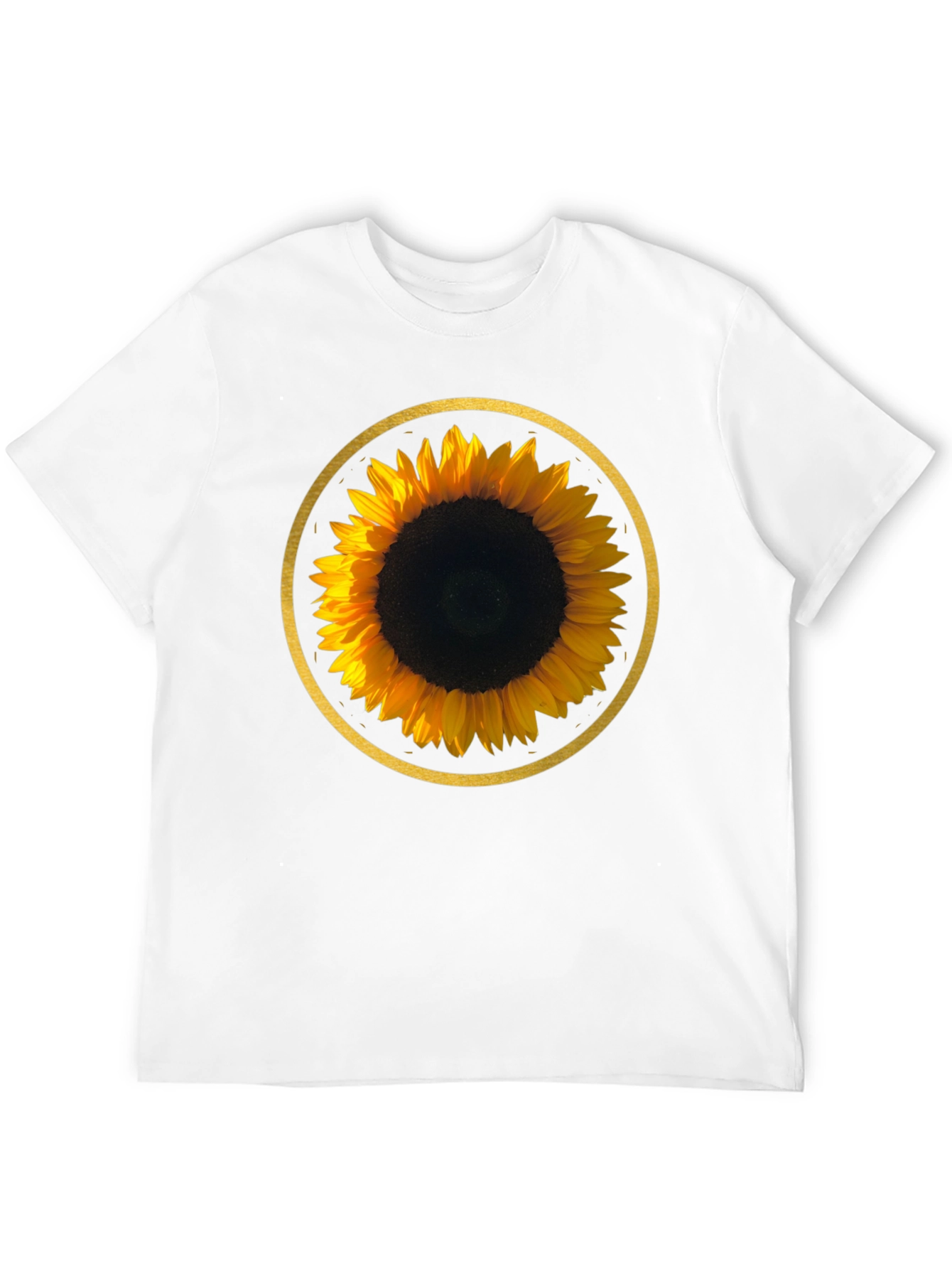 Sunflower Graphic Tee - Round Design