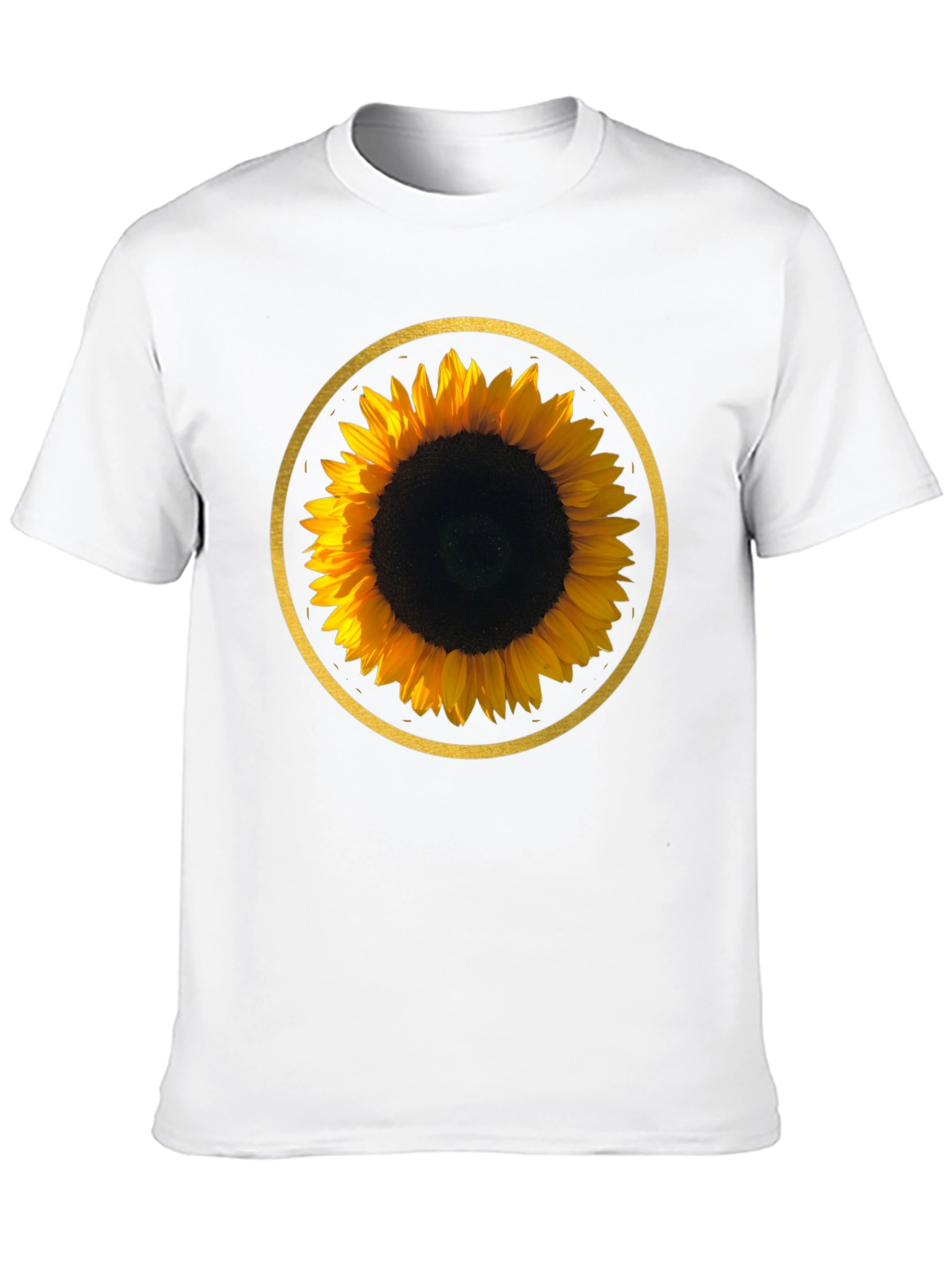 Sunflower Graphic Tee - Round Design