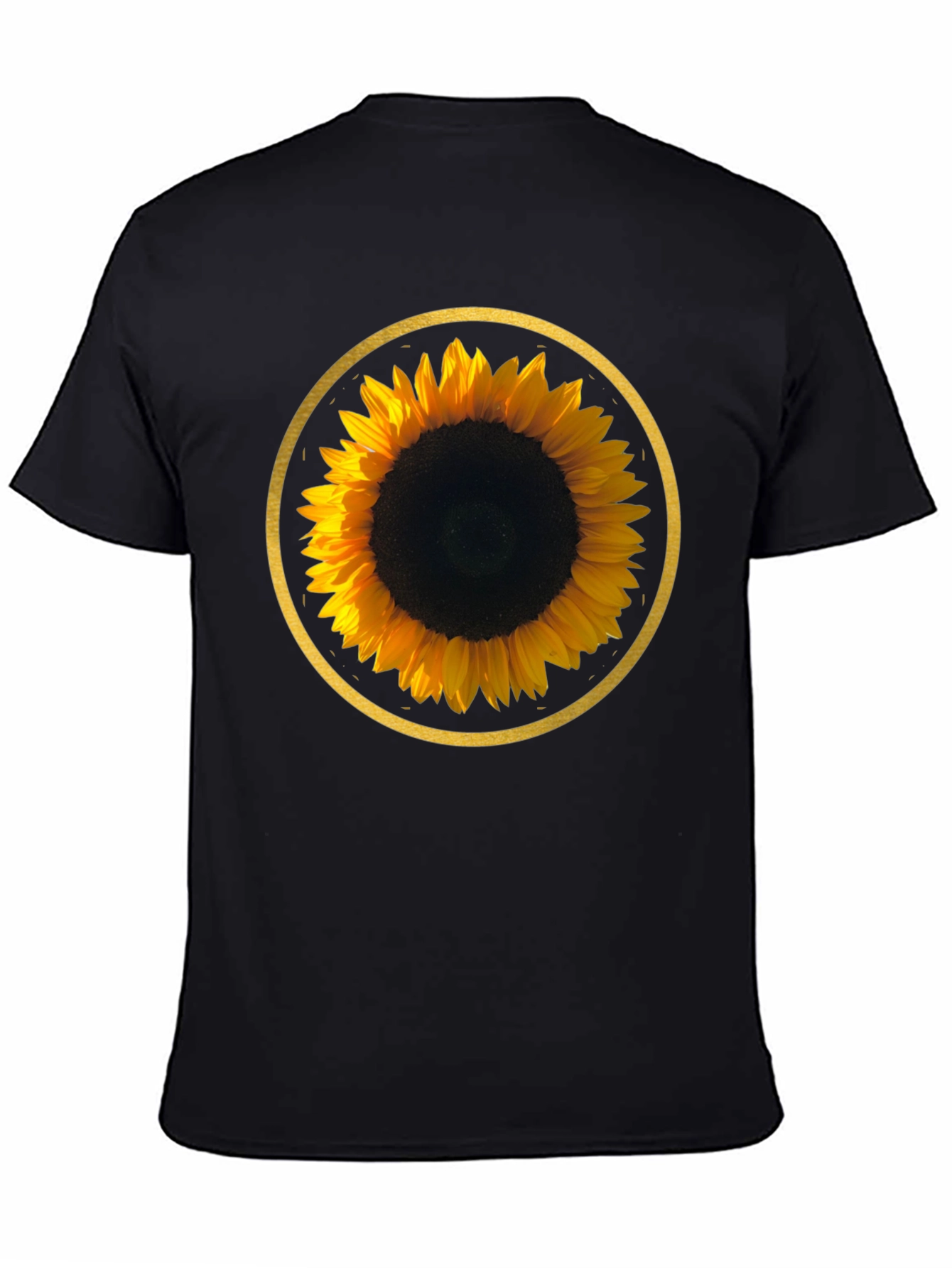 Sunflower Graphic Tee - Round Design