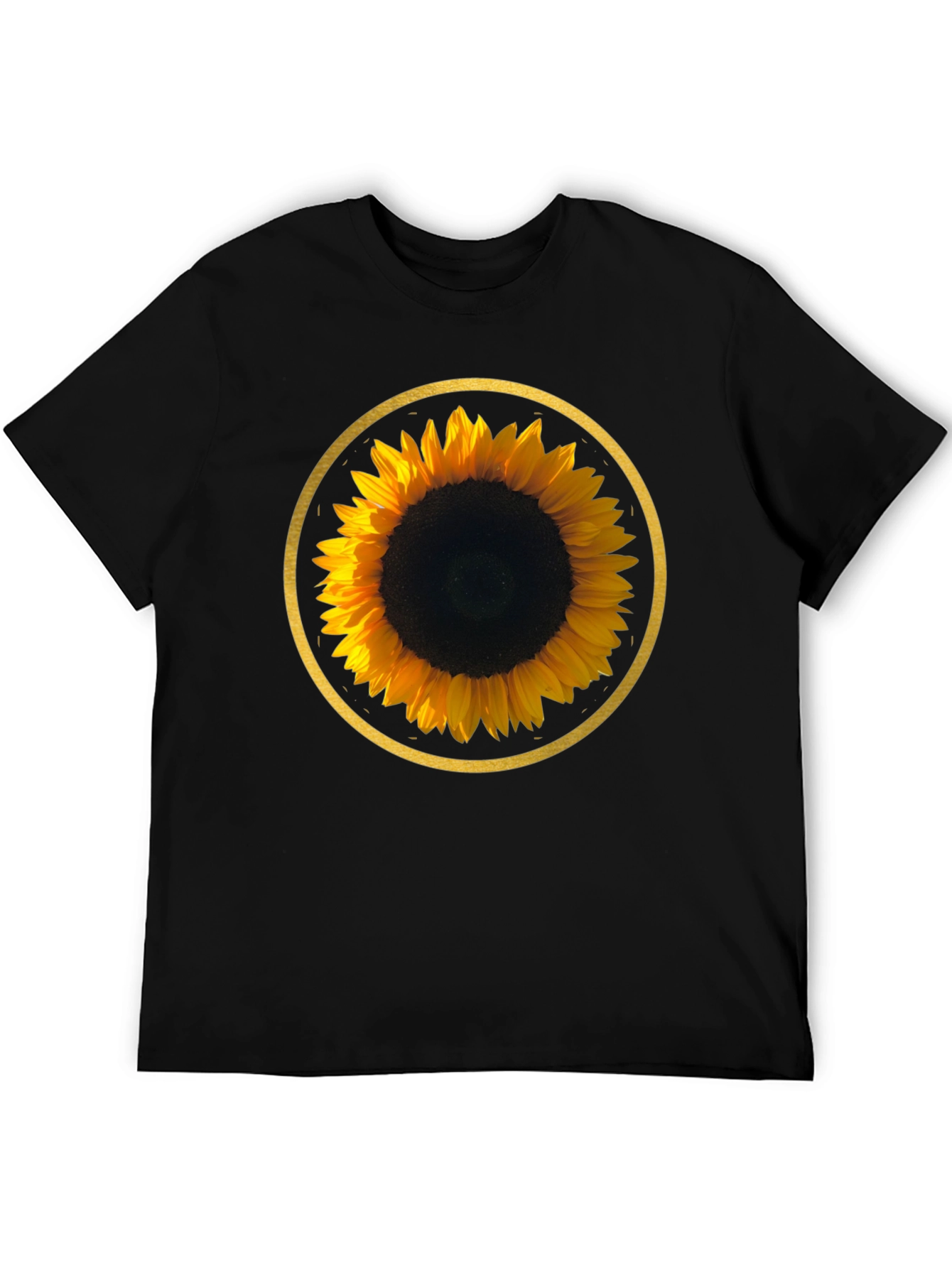 Sunflower Graphic Tee - Round Design