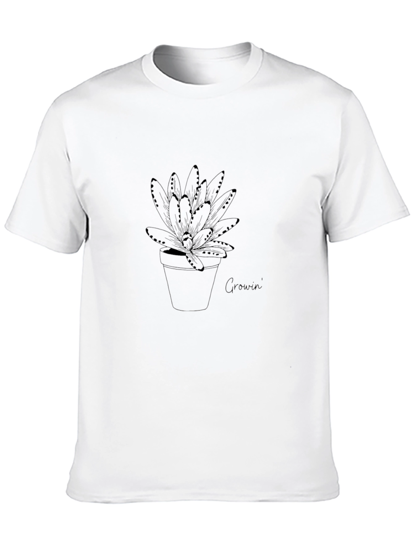 Growin Plant Tee - Stylish Graphic T-Shirt