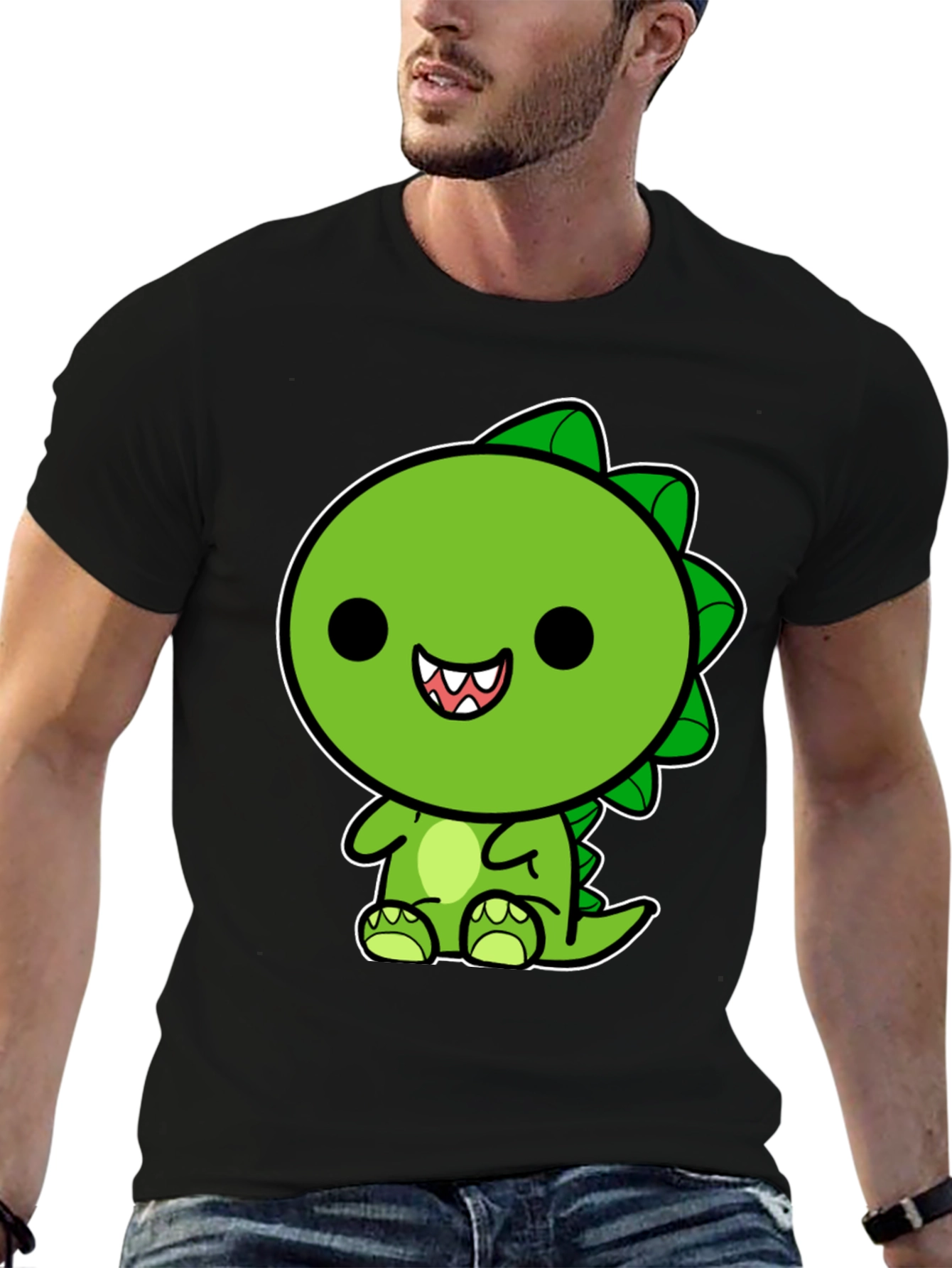 Cute Kawaii Dinosaur Graphic T-Shirt