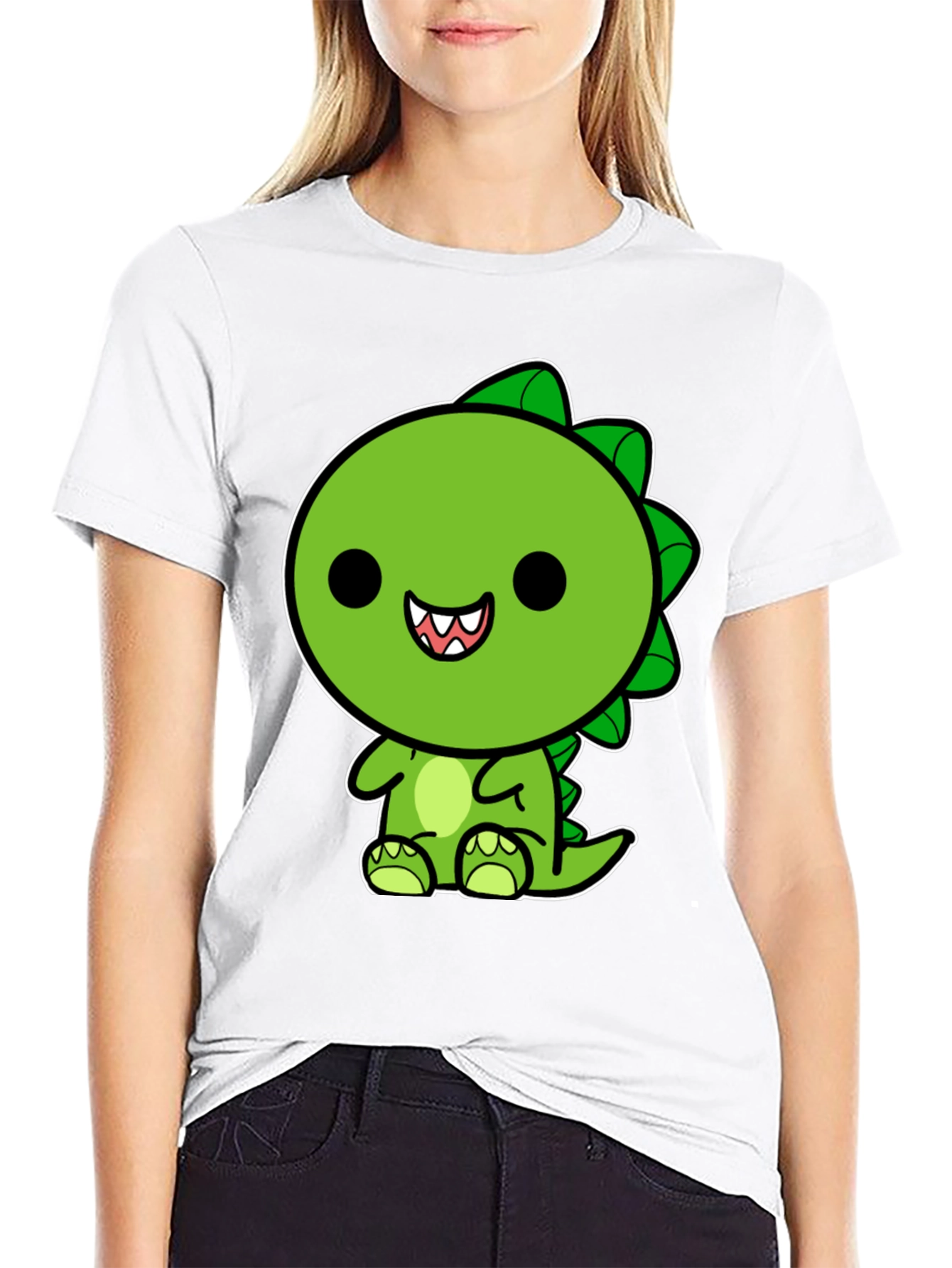 Cute Kawaii Dinosaur Graphic T-Shirt