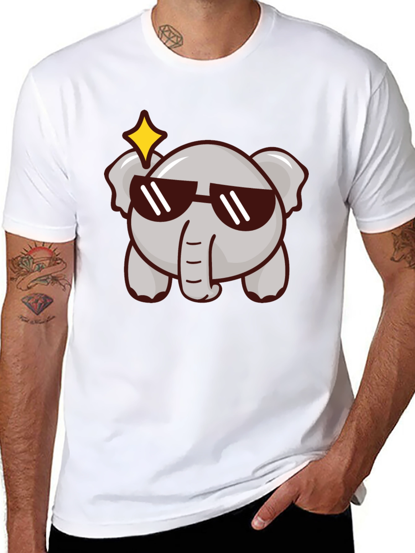 Cool Elephant Graphic Tee