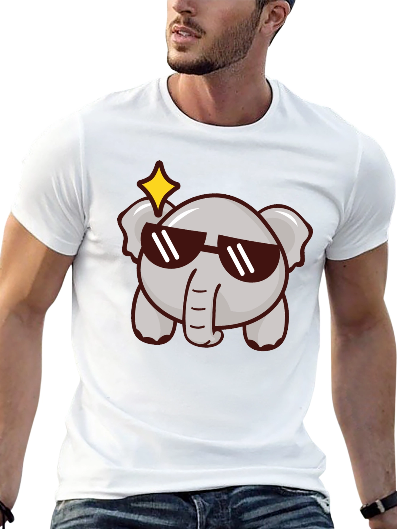 Cool Elephant Graphic Tee