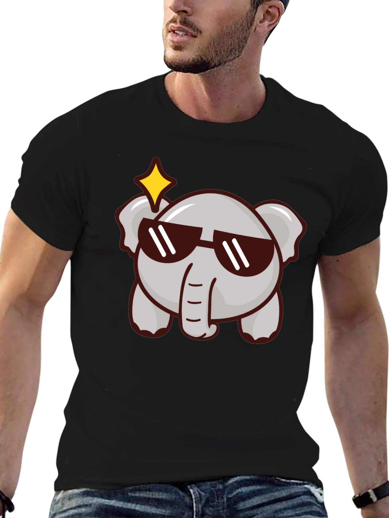 Cool Elephant Graphic Tee