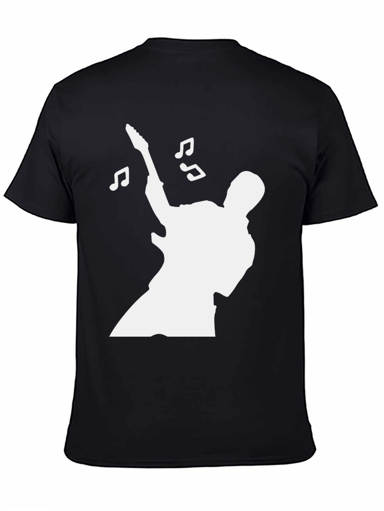 Guitarist Silhouette Graphic Tee - Rock and Roll T-Shirt