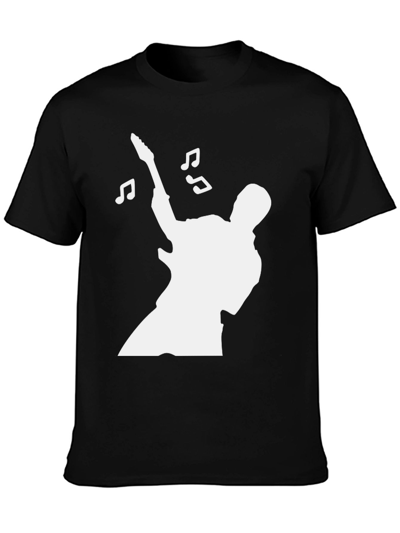 Guitarist Silhouette Graphic Tee - Rock and Roll T-Shirt