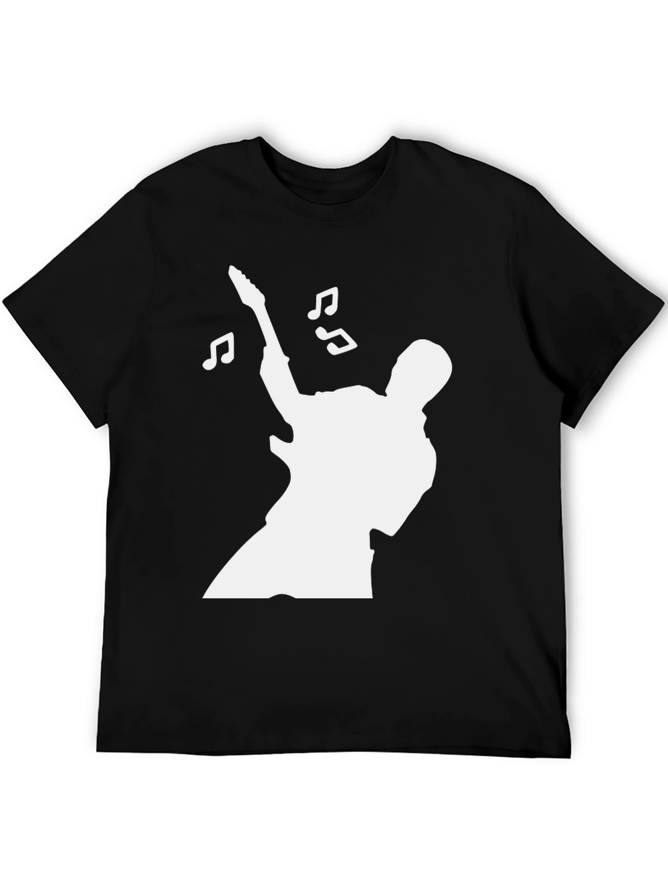 Guitarist Silhouette Graphic Tee - Rock and Roll T-Shirt