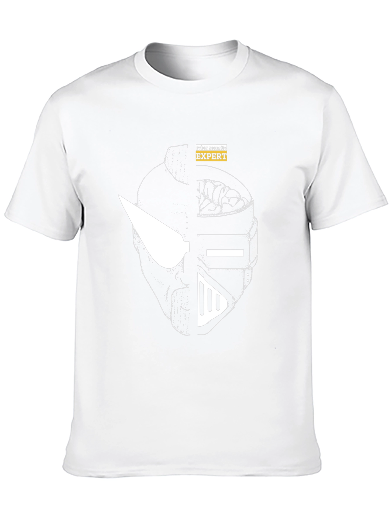 Cyber Security Expert Graphic Tee - Black Cotton Shirt