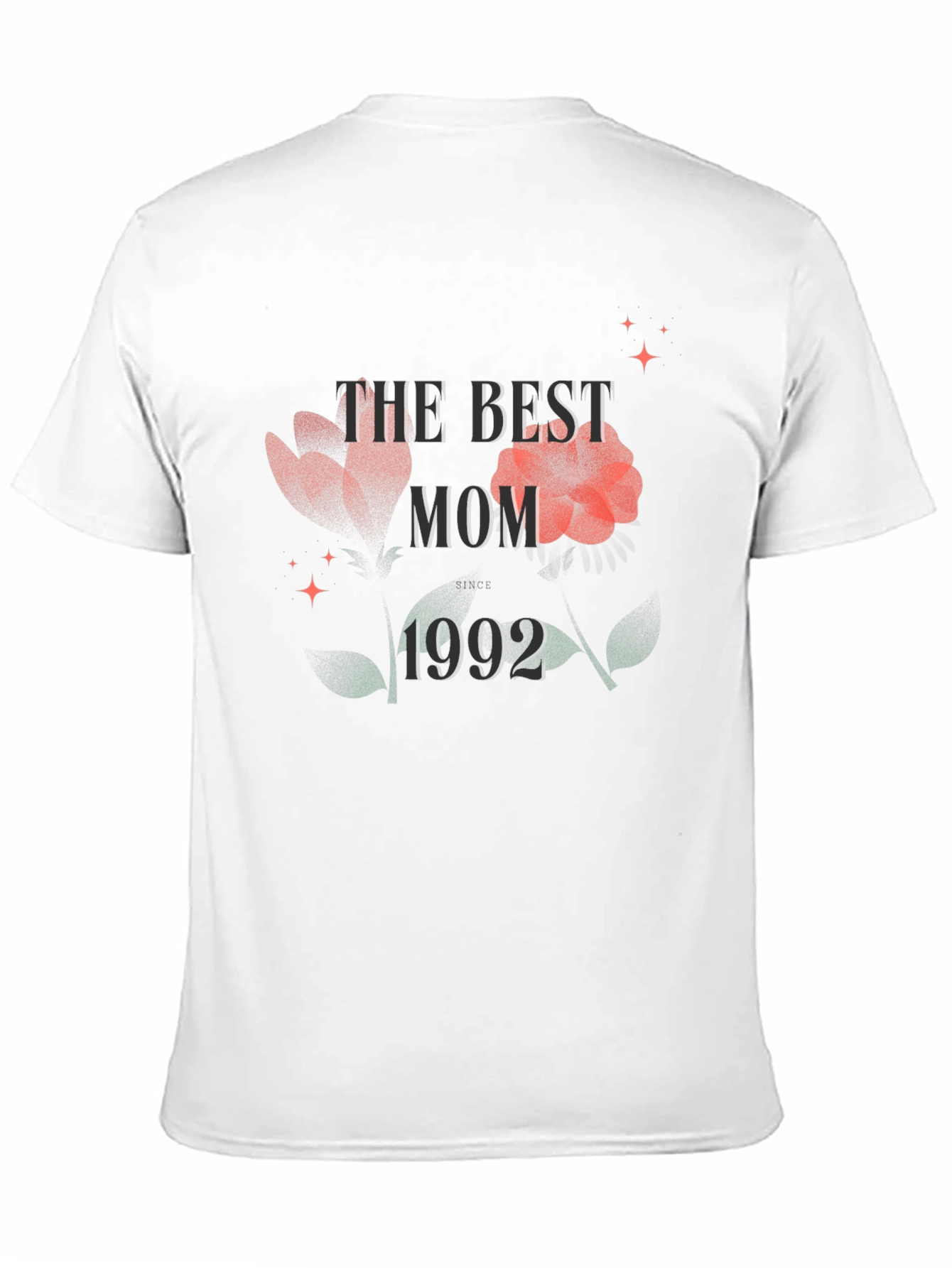 The Best Mom 1992 Flower Graphic Tee