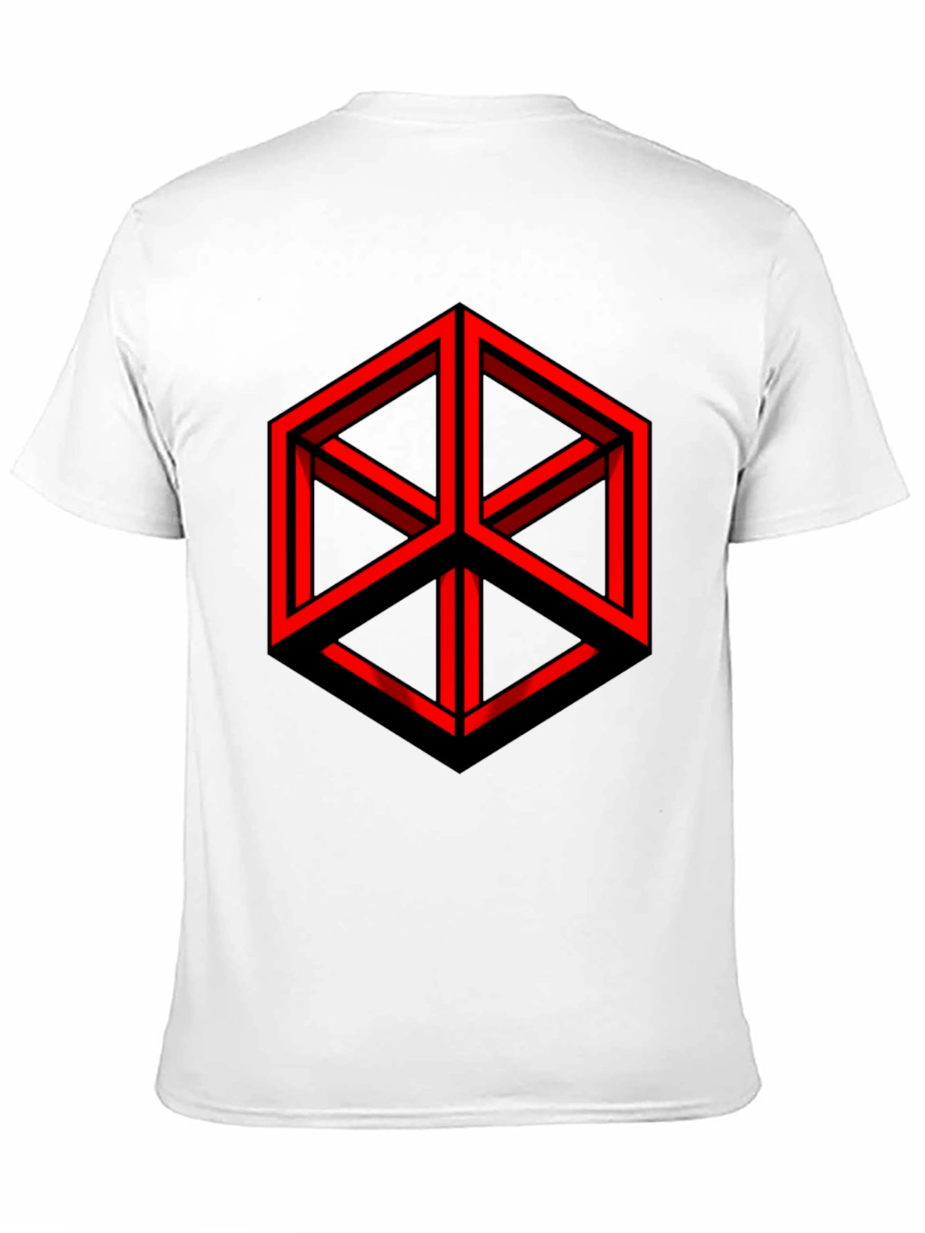 Impossible Cube Graphic Tee - Mens Black T-Shirt