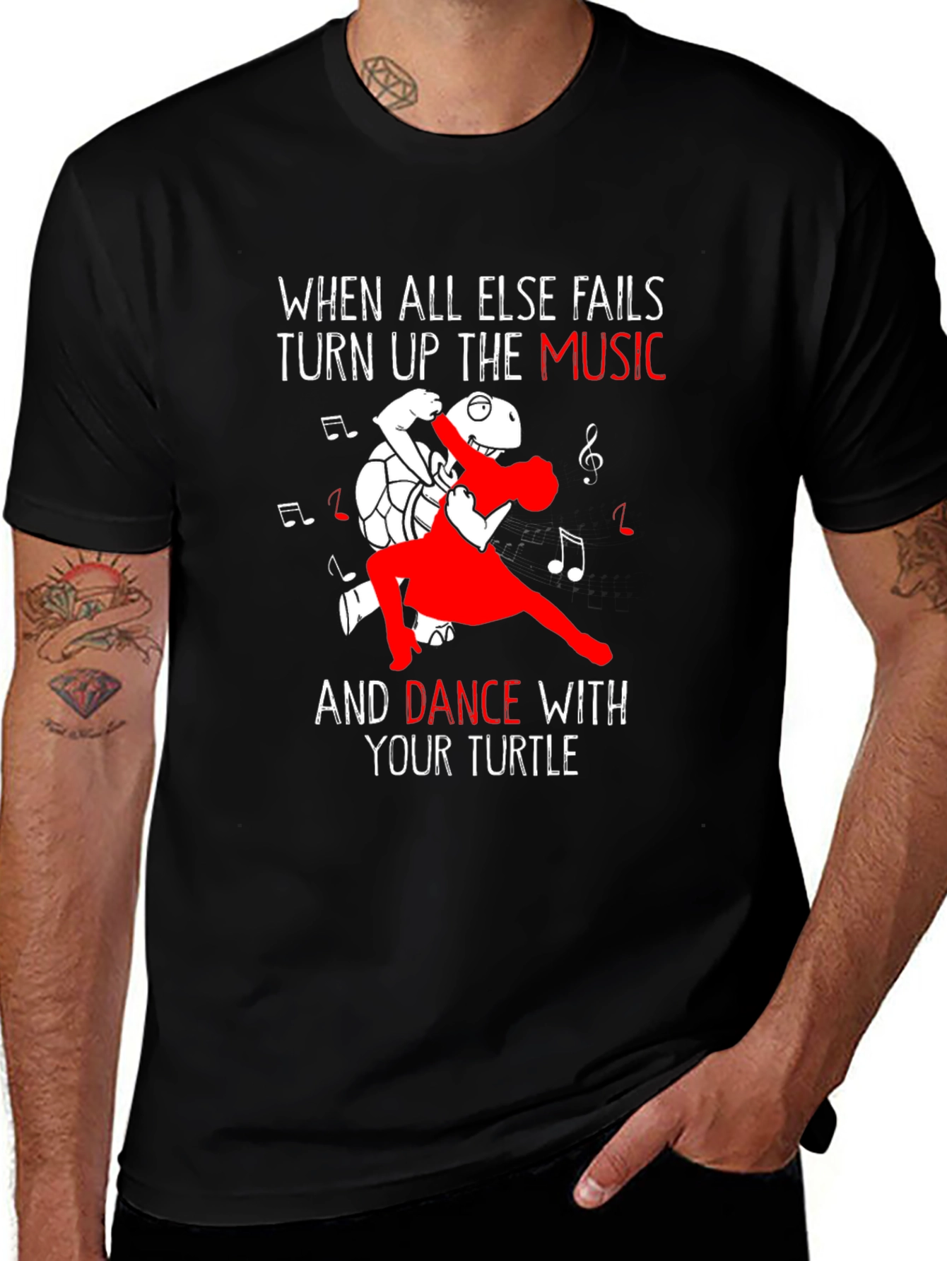 Dance with Your Turtle Graphic T-Shirt