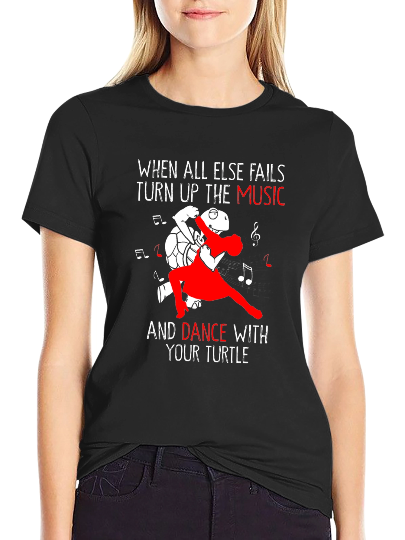 Dance with Your Turtle Graphic T-Shirt