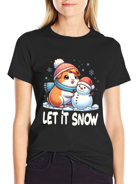 Let It Snow Guinea Pig T-Shirt