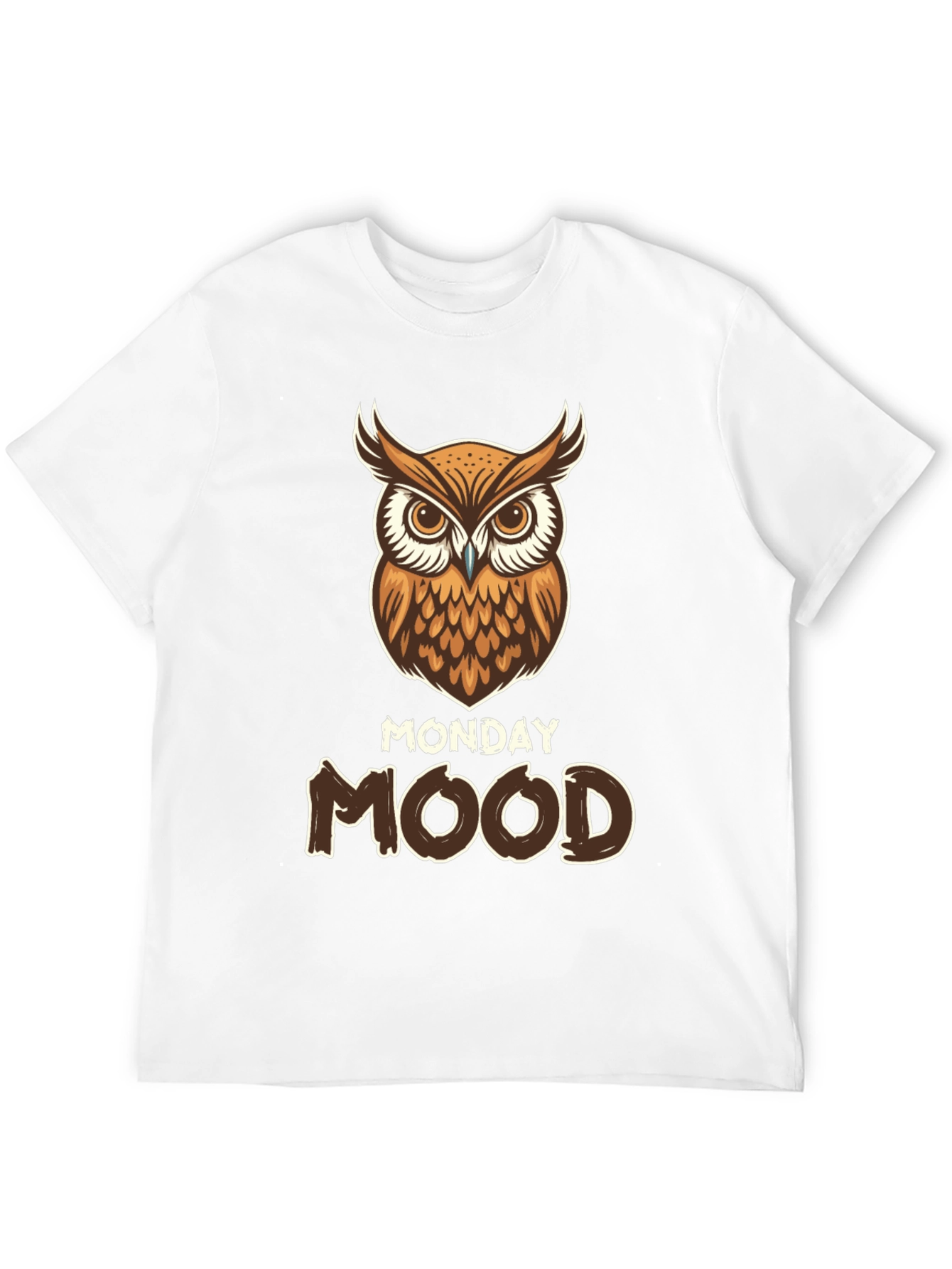 Monday Mood Owl Graphic T-Shirt