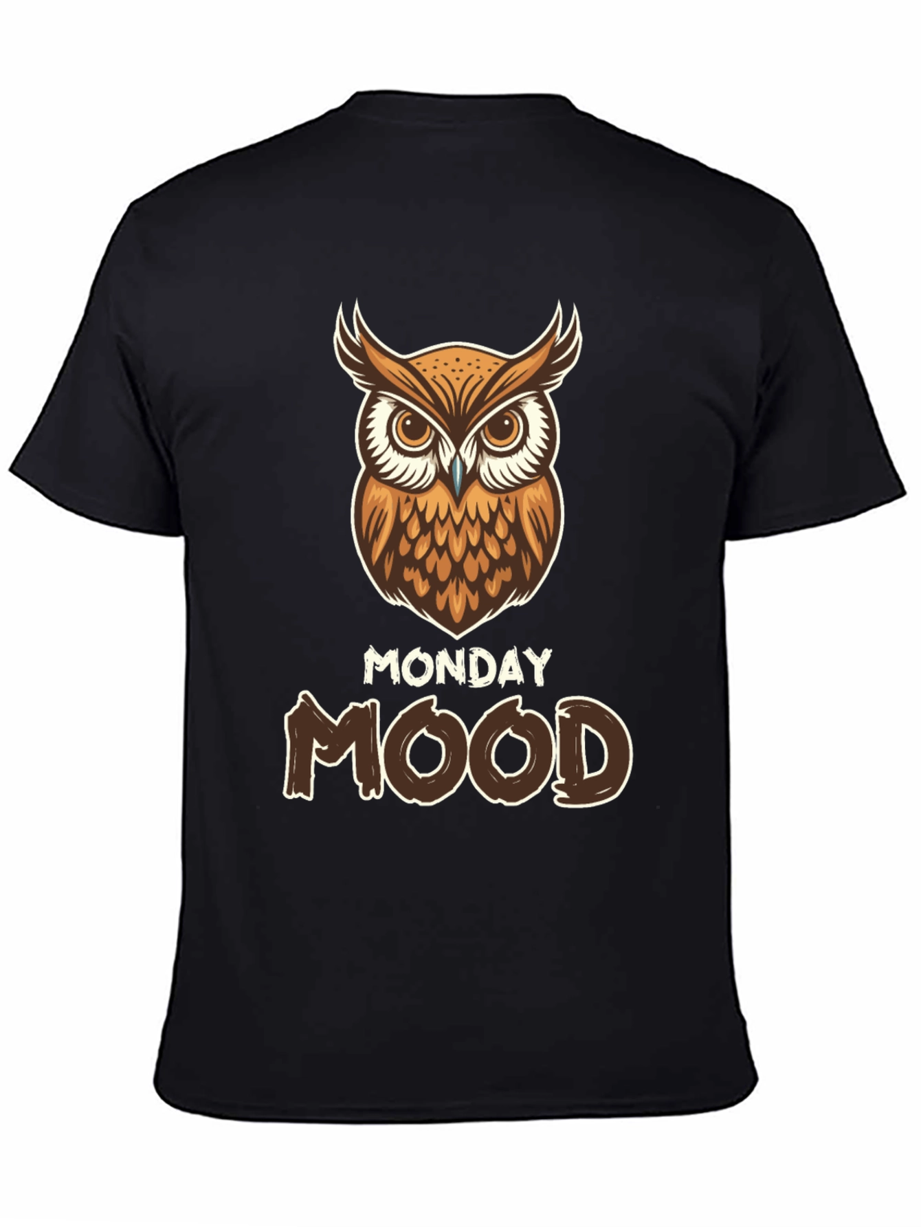 Monday Mood Owl Graphic T-Shirt