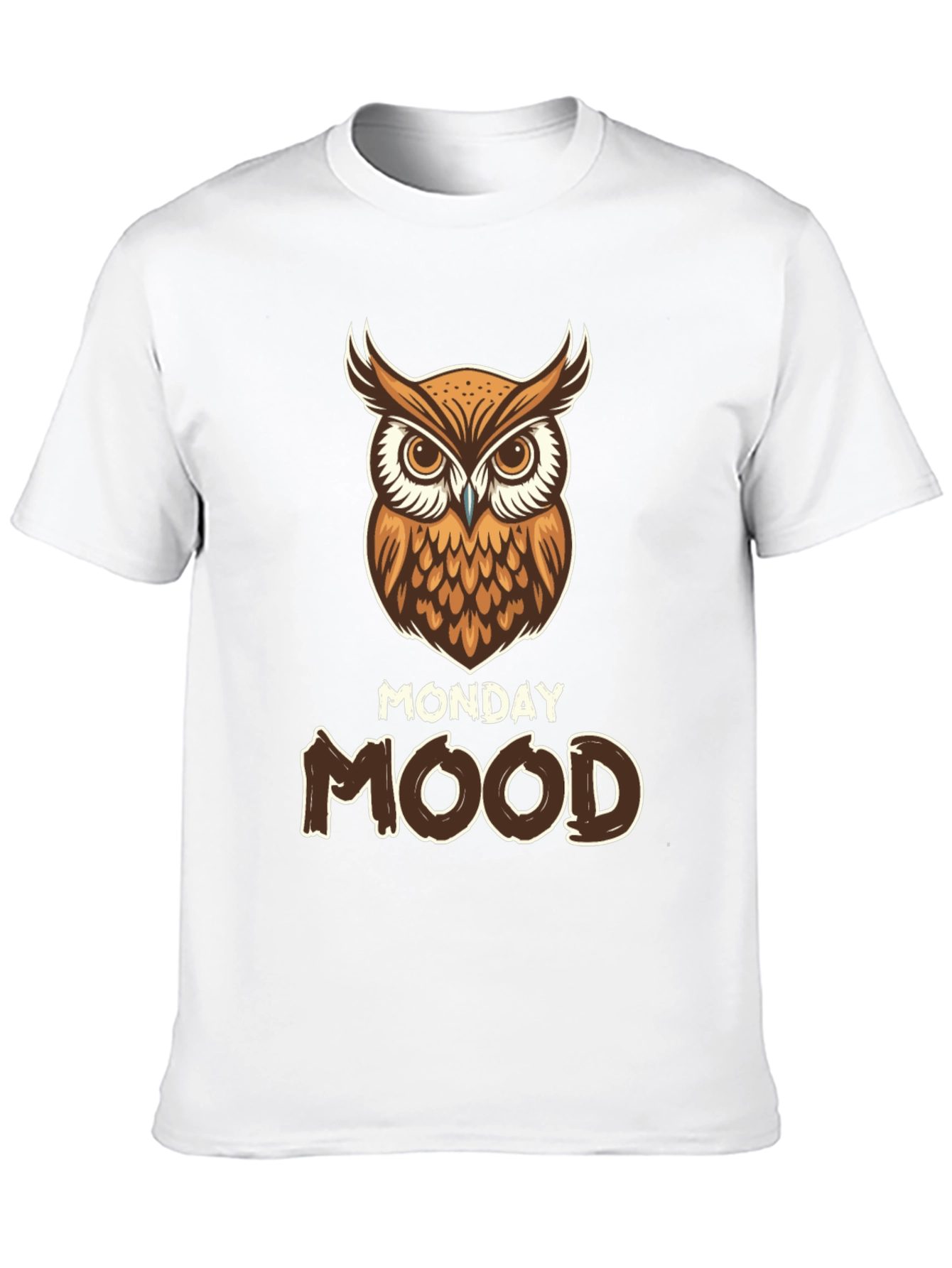 Monday Mood Owl Graphic T-Shirt