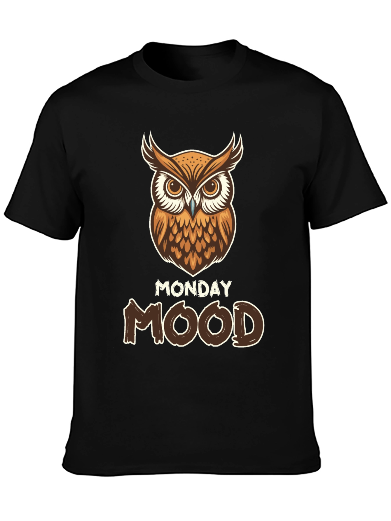 Monday Mood Owl Graphic T-Shirt