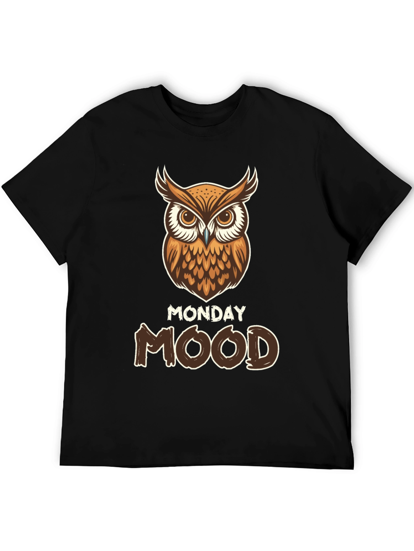 Monday Mood Owl Graphic T-Shirt