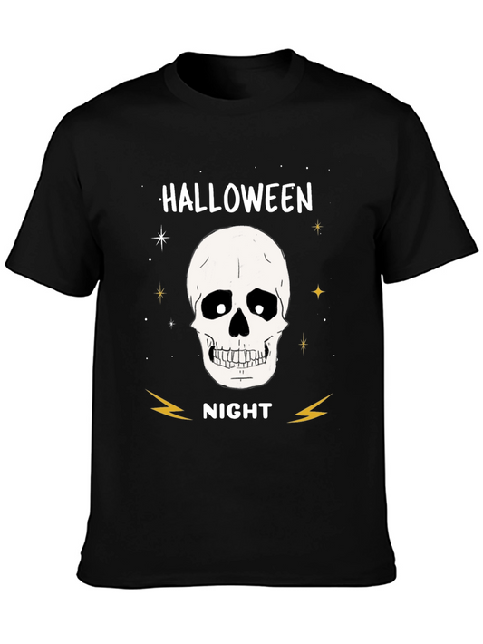 Halloween Night Skull Graphic Tee