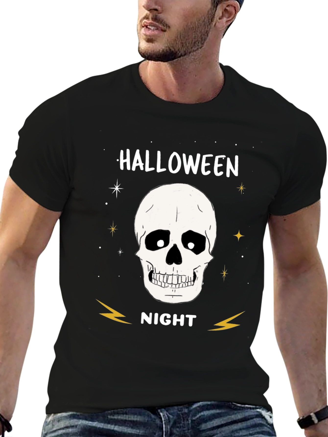 Halloween Night Skull Graphic Tee