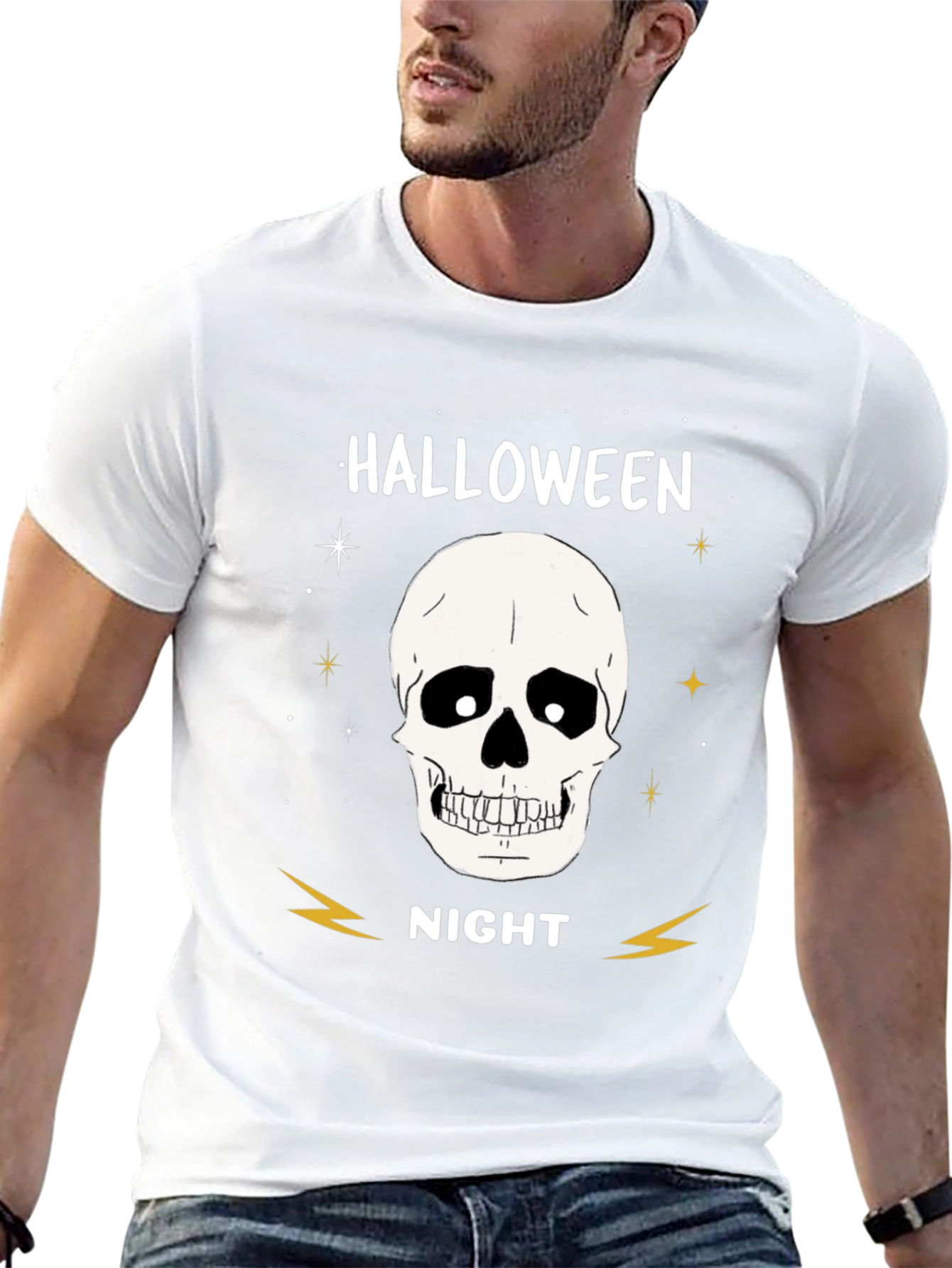Halloween Night Skull Graphic Tee