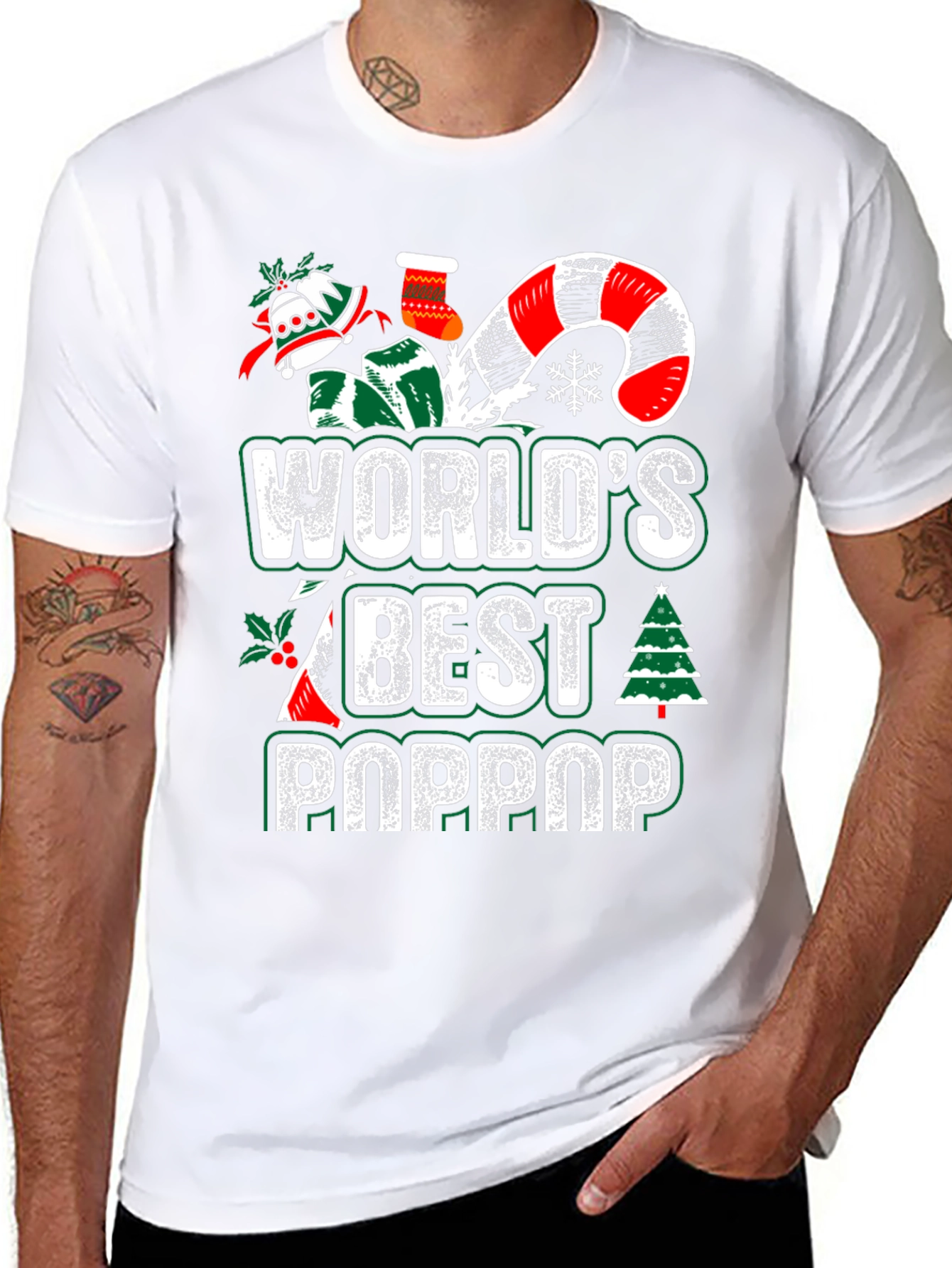 Worlds Best Poppop Holiday T-Shirt