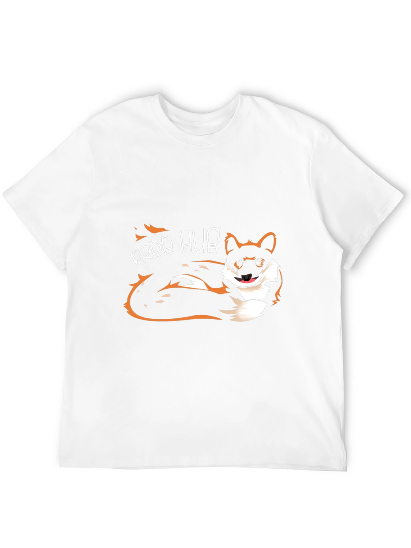Free Hug Dog Graphic T-Shirt - Unisex Casual Tee