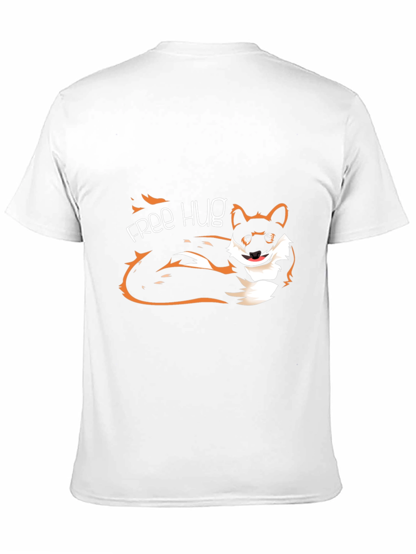 Free Hug Dog Graphic T-Shirt - Unisex Casual Tee