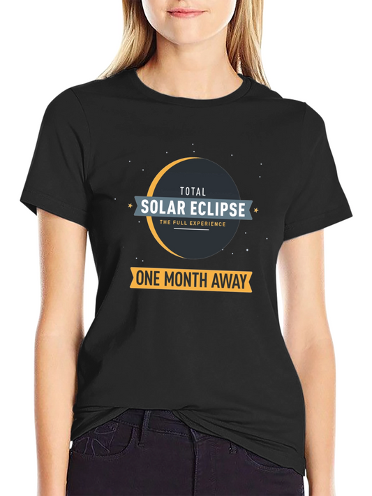 Total Solar Eclipse T-Shirt - One Month Away