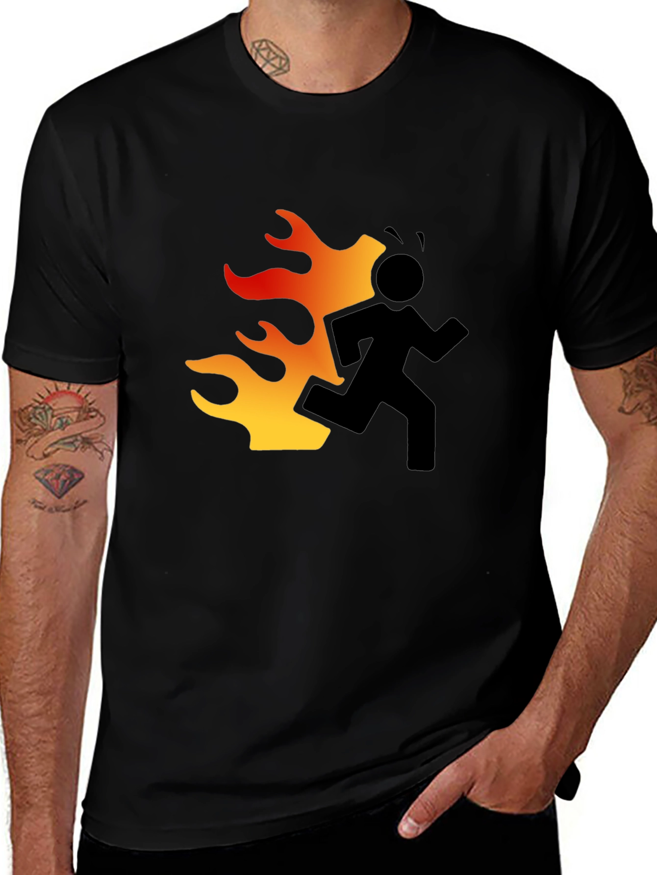 Flame Runner Graphic T-Shirt
