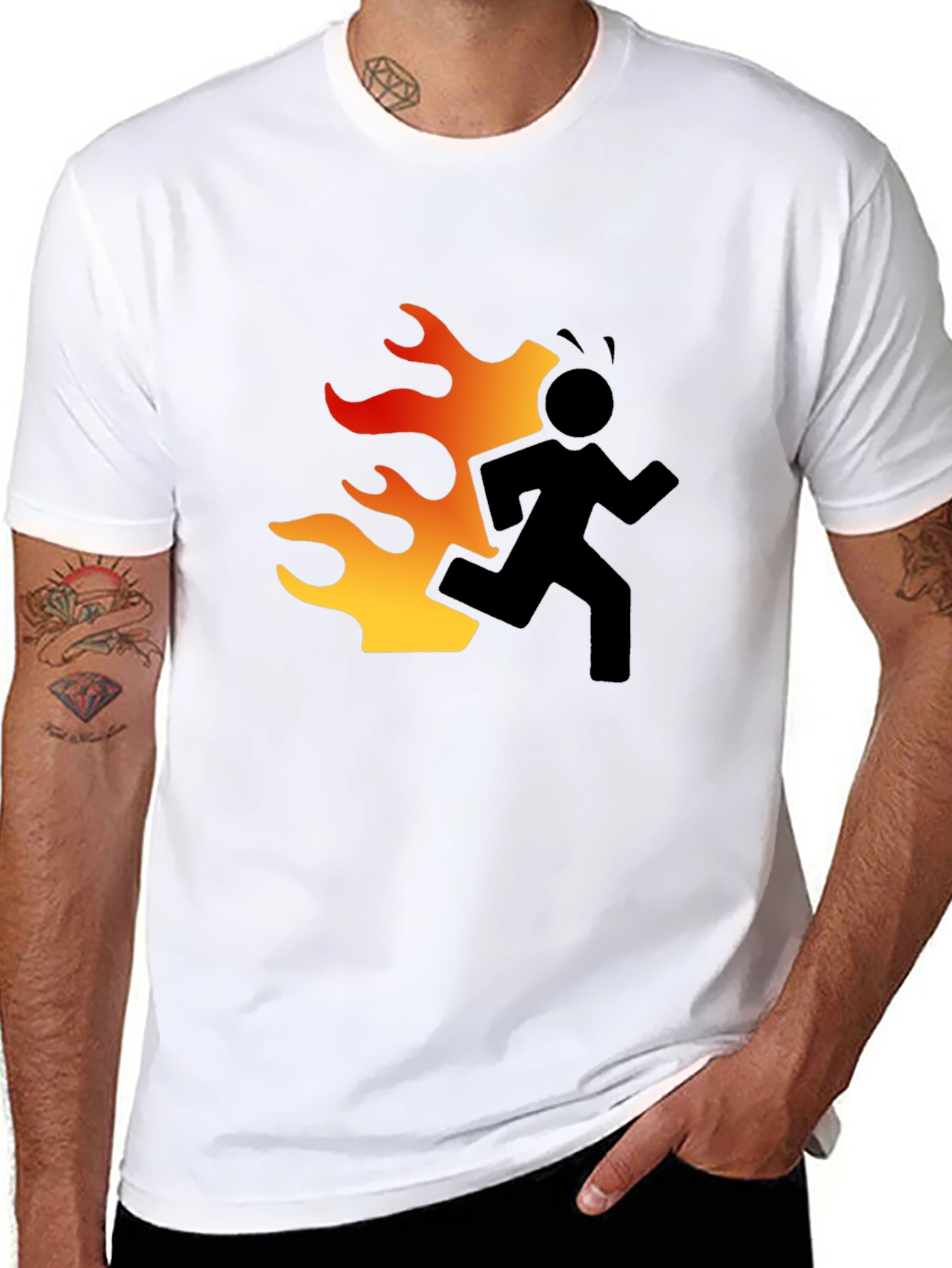 Flame Runner Graphic T-Shirt