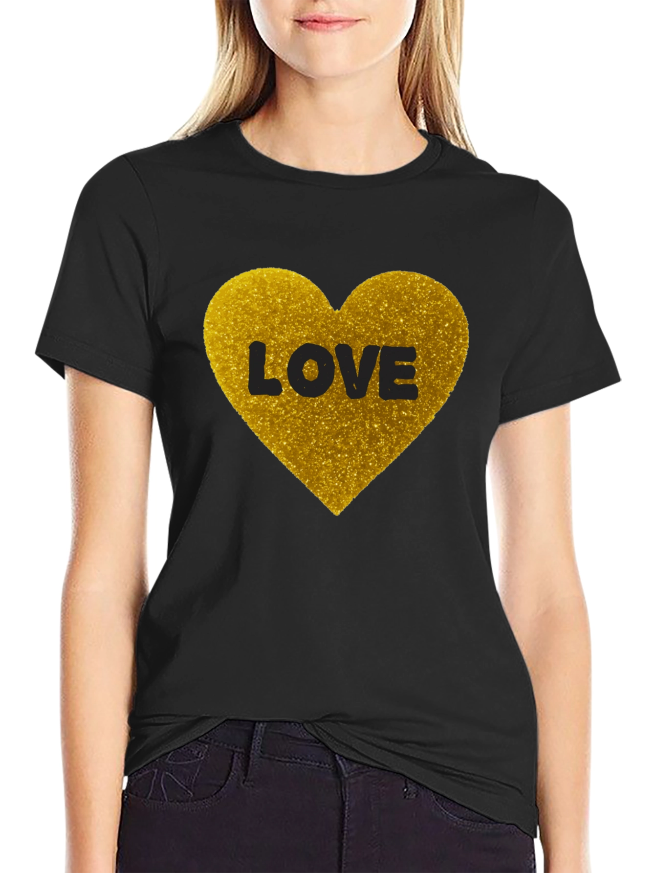 Love Heart Graphic T-Shirt - Gildan Softstyle