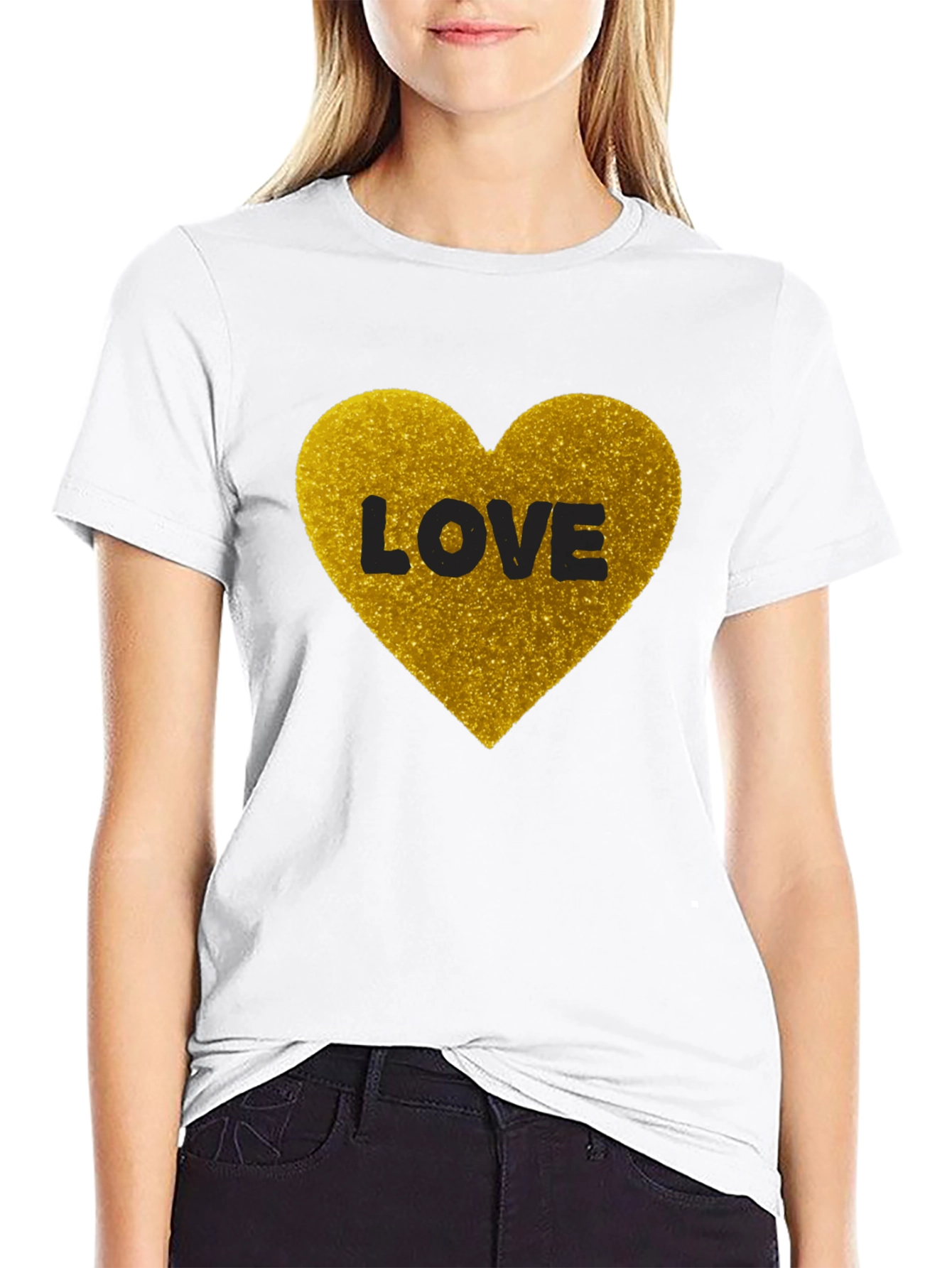 Love Heart Graphic T-Shirt - Gildan Softstyle