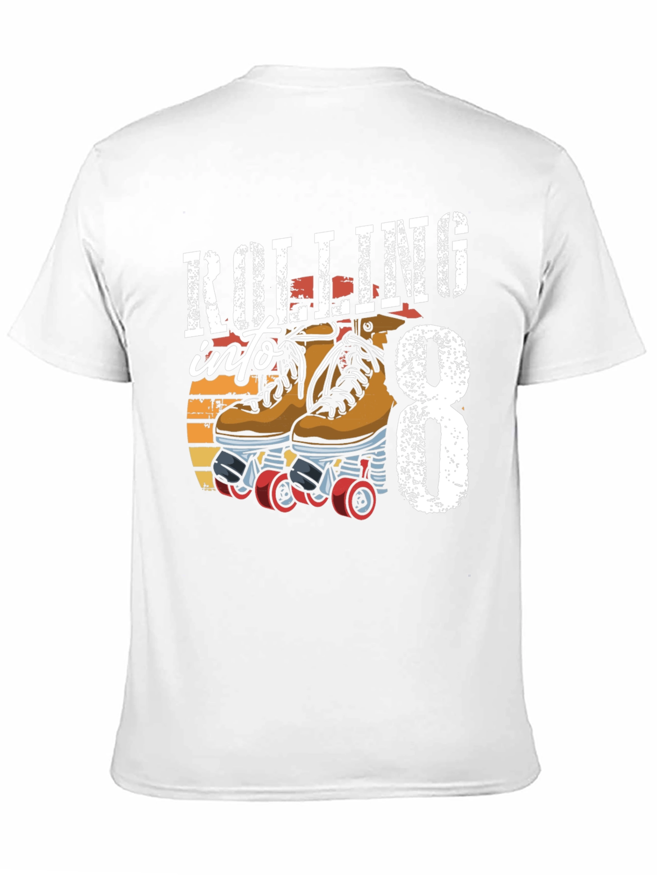 Rolling into 8 T-Shirt Birthday Gift