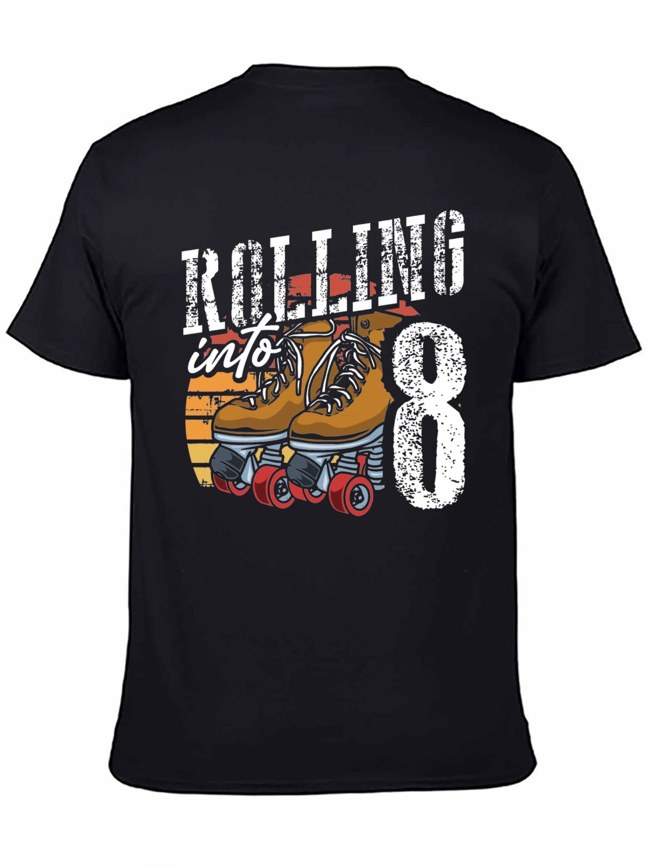 Rolling into 8 T-Shirt Birthday Gift