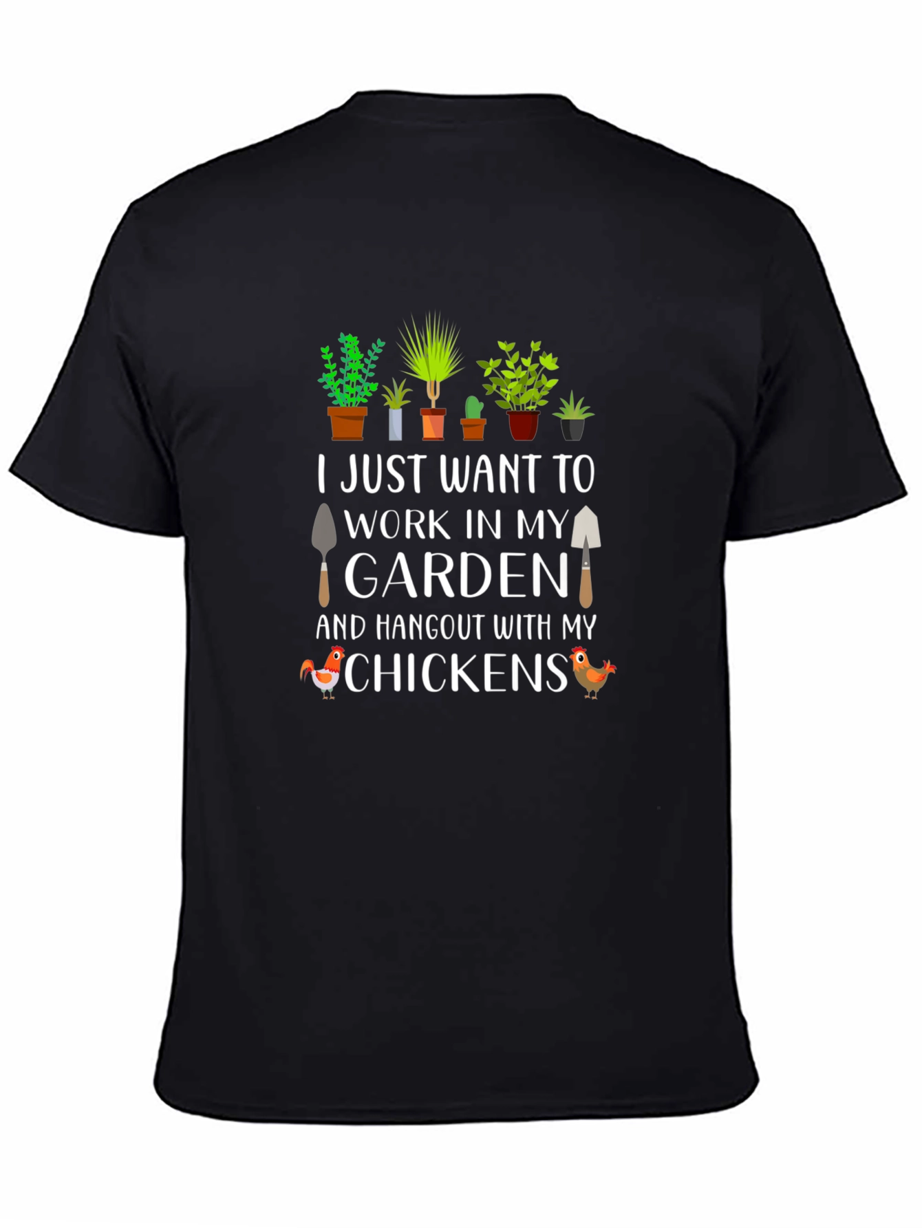 Gardening & Chickens Graphic Tee