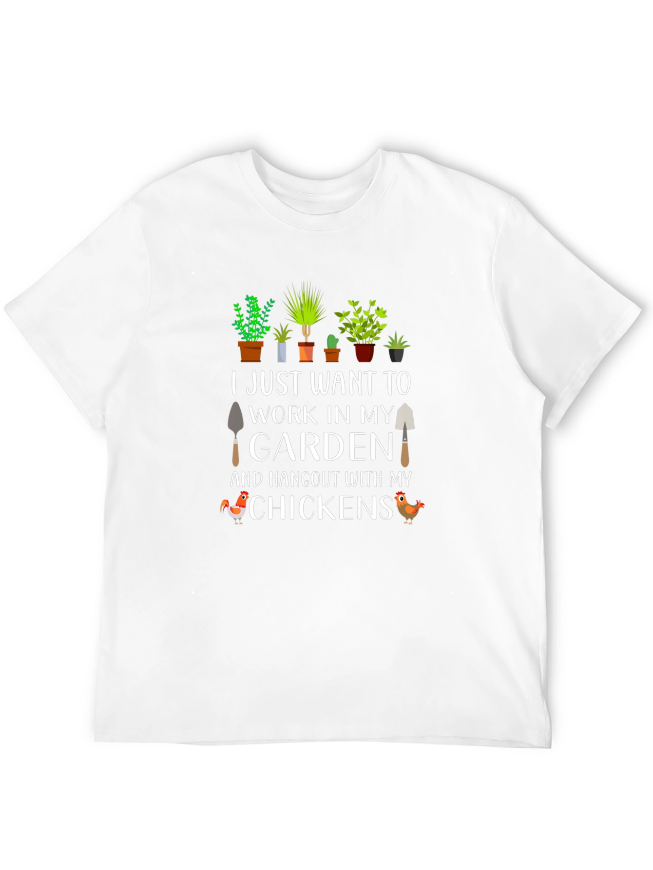 Gardening & Chickens Graphic Tee