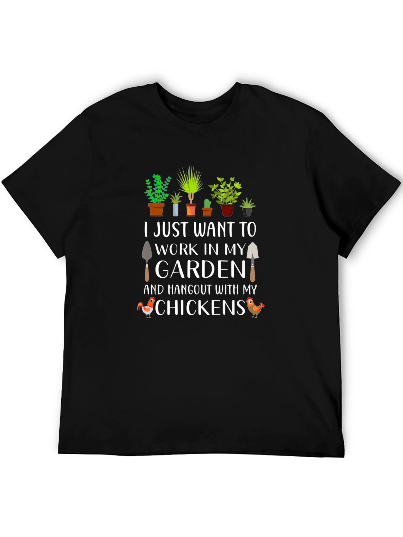 Gardening & Chickens Graphic Tee