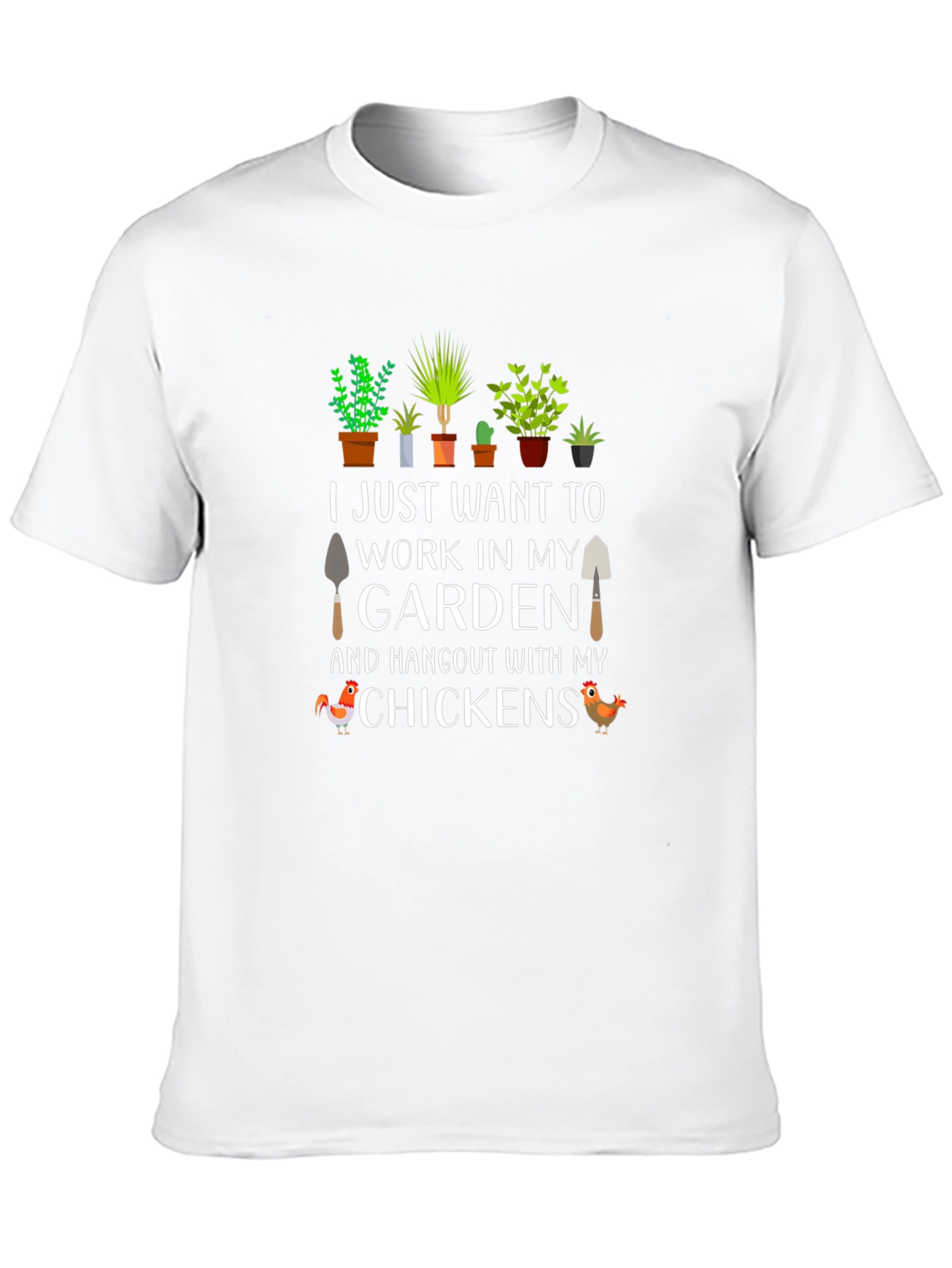 Gardening & Chickens Graphic Tee