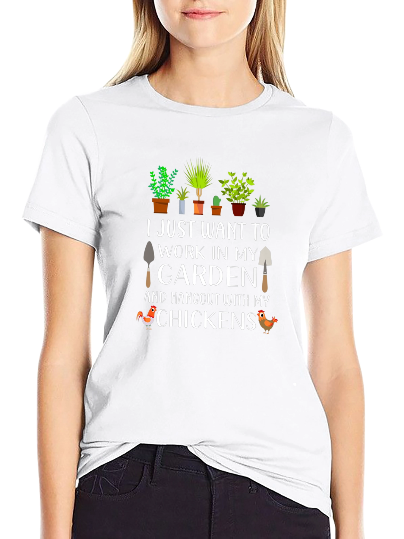 Gardening & Chickens Graphic Tee
